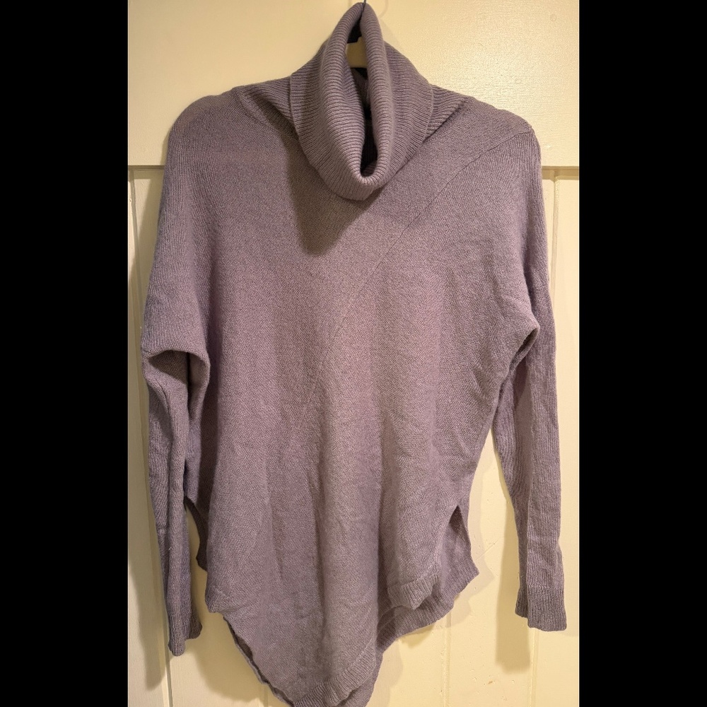 SEA BLUE Purple Cashmere Cowl Neck Sweater, Size S